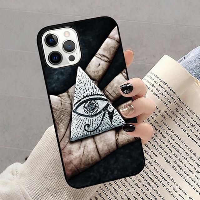 Illuminati Eye Occult Pyramid Phone Case for iPhone 17 Air 16 16e 15 Plus for Apple 13 11 12 14 Pro Max Cover fundas