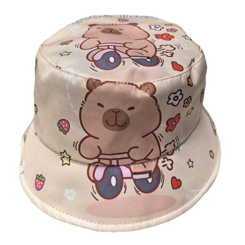 Adorable Anime Children's Fisherman Hats Bucket Hat for Women Men Lightweight Outdoor Travel Fishing Hat