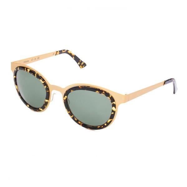 Lunettes de soleil - LGR - FELICITE-GOLD-09 - Doré - Ø 47 mm - Protection catégorie 4