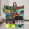Metroids Hero Game Blankets Flannel Vintage Breathable Throw Blanket for Bed Sofa Winter