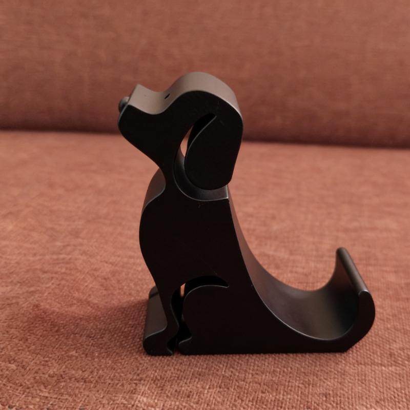 Милый Собака Настольный Органайзер и Подставка для Телефона Универсальный Настольный Органайзер Портативный Креативный Настольный Органайзер для Всех Мобильных Телефонов чёрный