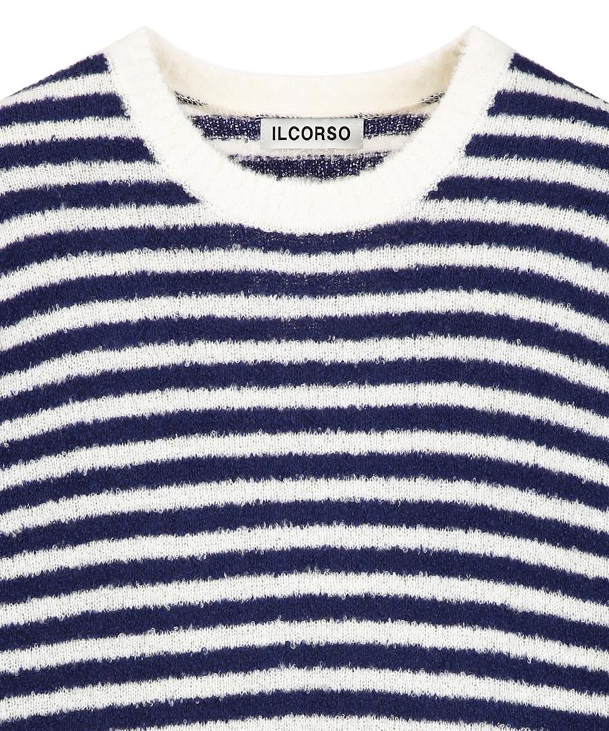 IL CORSO Breeze Stripe Knit Navy Iesw5F002N2