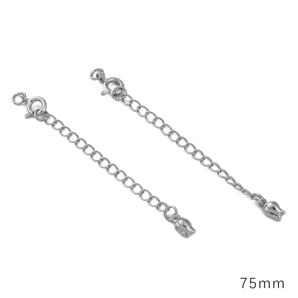 Copper Clad Iron Round Buckle Tail Chain For DIY Jewelry Making Craft Accessories