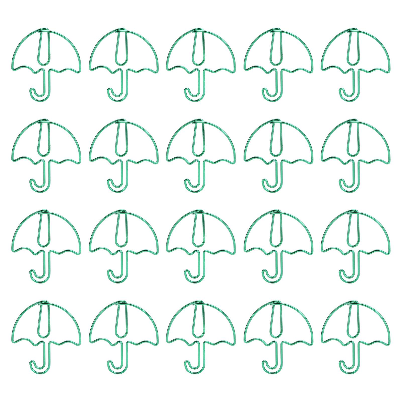 

20 шт. Мини-прищепка для фото в форме зонтика Скрепка Металлический держатель для фото Декоративная прищепка для демонстрации картин