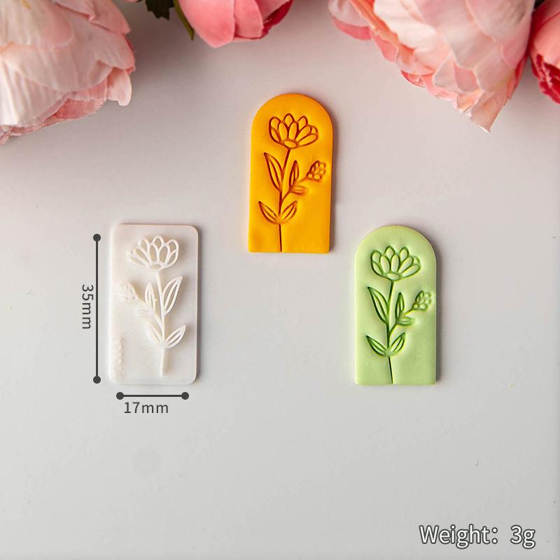 Fresh Flower Clay Soft Pottery Earrings Molds Are Suitable for Making Handmade Diy Jewelry Pendants Polymer Clay Tools