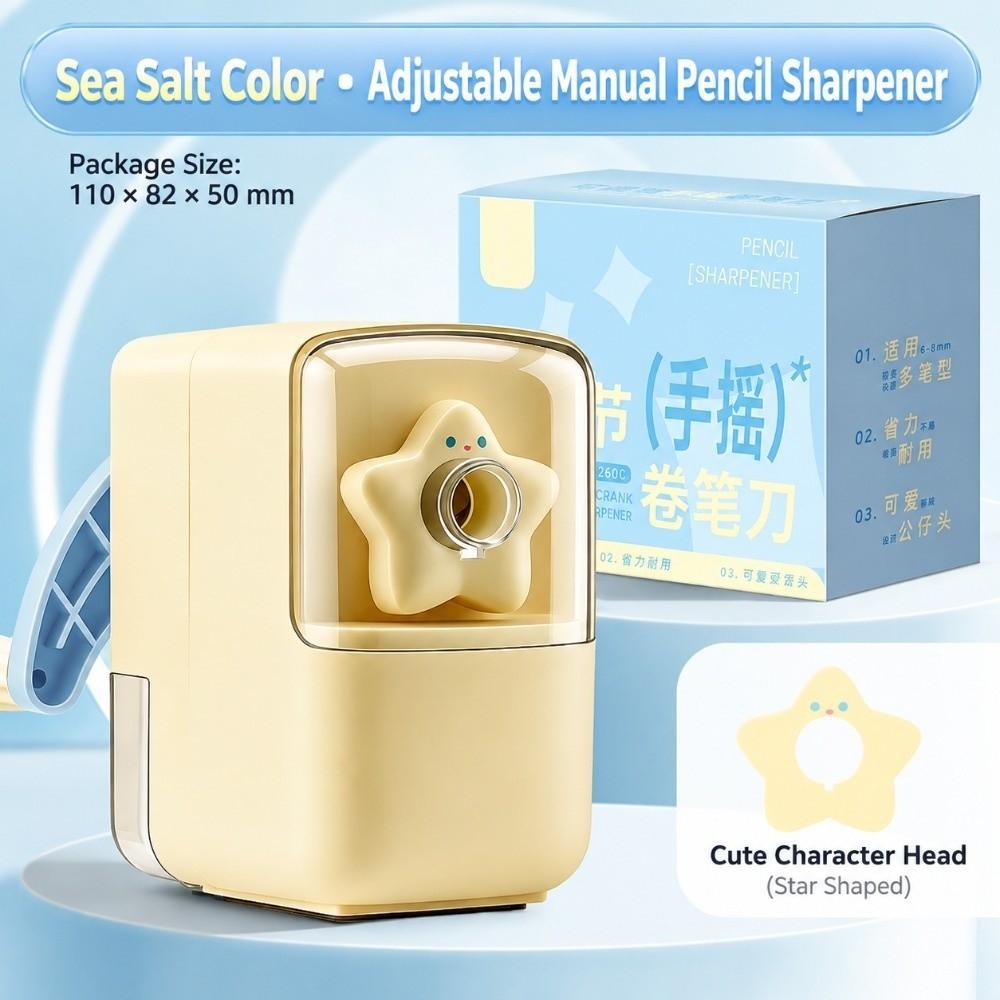 Auto Feed Pencil Sharpener Manual Pencil Cutter Cute Hand Crank Pencil Sharpener  Students