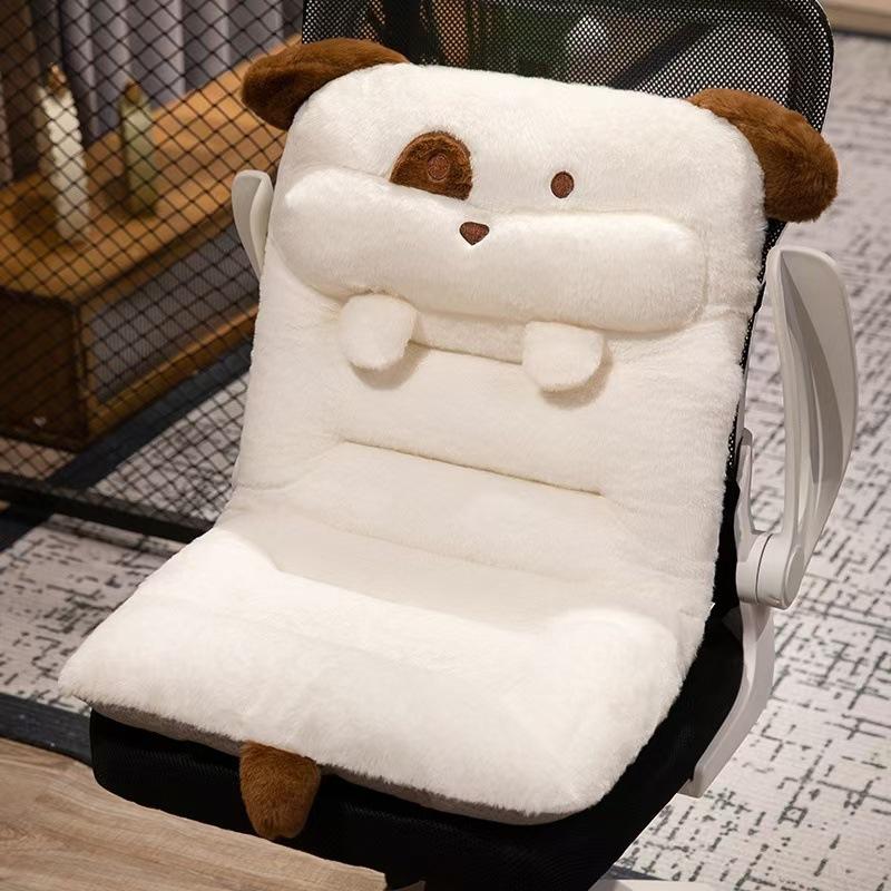 77x40cm One-piece Plush Cushion for Chair Office Seat Back Cushion Butt Mat Stuffed Waist Support Back Pad Home Decor
