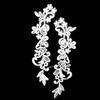 Bone Embroidery Pair of Flowers Polyester Bone Thread Pattern Exquisite Features Water-soluble Organza DIY Lace Accessories