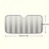 1 Piece of Car Sunshade With Heat Insulation and Sun Protection. Car Front Windshield With Suction Cup Sunshade
