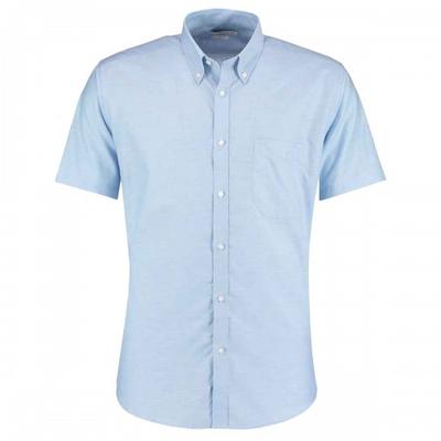 Kustom Kit Mens Oxford Slim Short-Sleeved Shirt