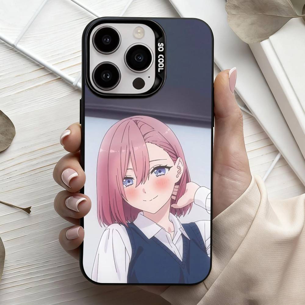 2.5 Dimensional seduction Amano Ririsa  Phone Case For iPhone17,16,15,14,13,12,11 Plus,Pro Max Black Candy silver phone case
