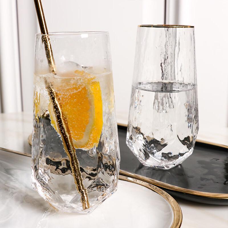 OLOEY Diamond-Patterned Heat-Resistant Glass Cup