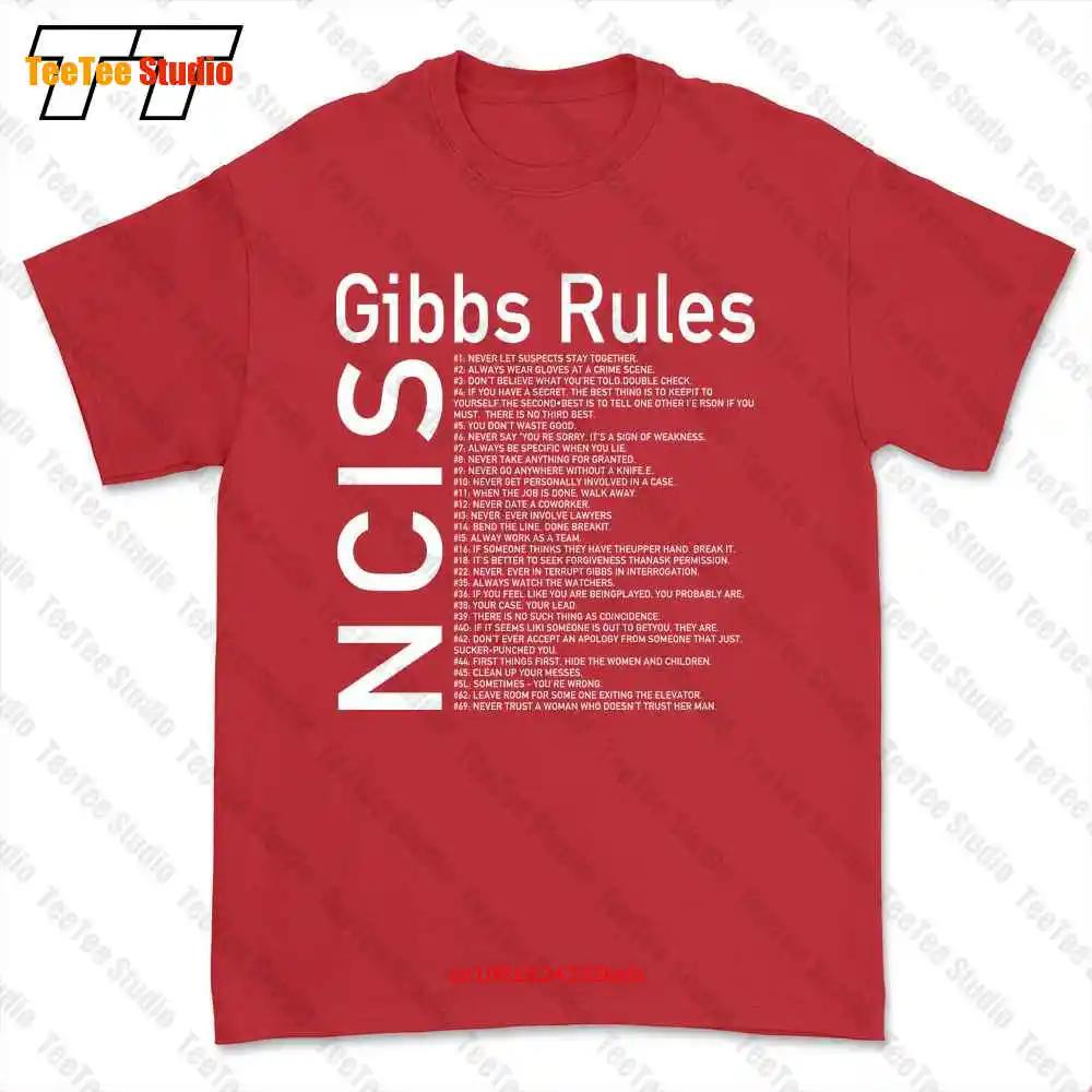 Ncis Gibbs Rules Black Men Tshirt Tee 56WX