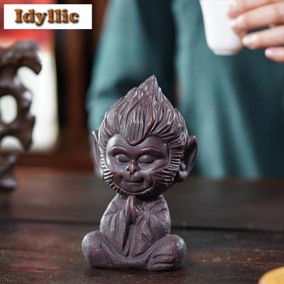 Yixing Zisha Great Sage Equal To Heaven Wukong Tea Pet Retro Tea Games Tea Figurine Play Toys Tea Statue Ornaments Supplies Gift