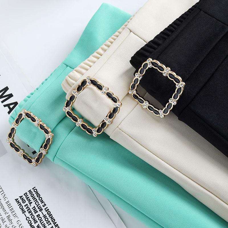 Office Lady Fashion Slim Flare Suit Pants Spring Autumn Korean Elastic High Waist Solid Women Clothing All-match Casual Trousers