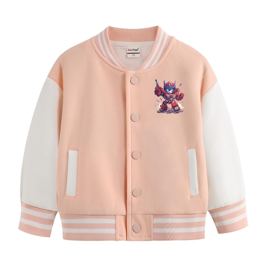 Boys 2025 Korean Style Baseball Jacket - Versatile Spring/Autumn Academy Look 90cm
