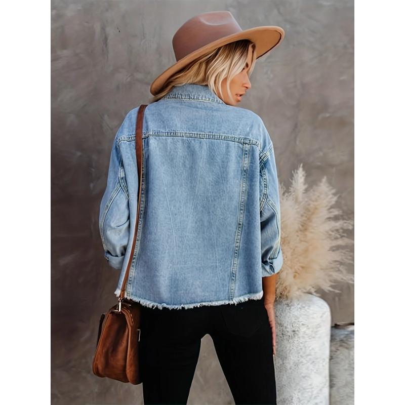 Autumn Women's Short Loose Jacket Denim Jacket