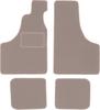 Beige Velours-Fußmatten für: Fiat 126P n/a (1973-2001)