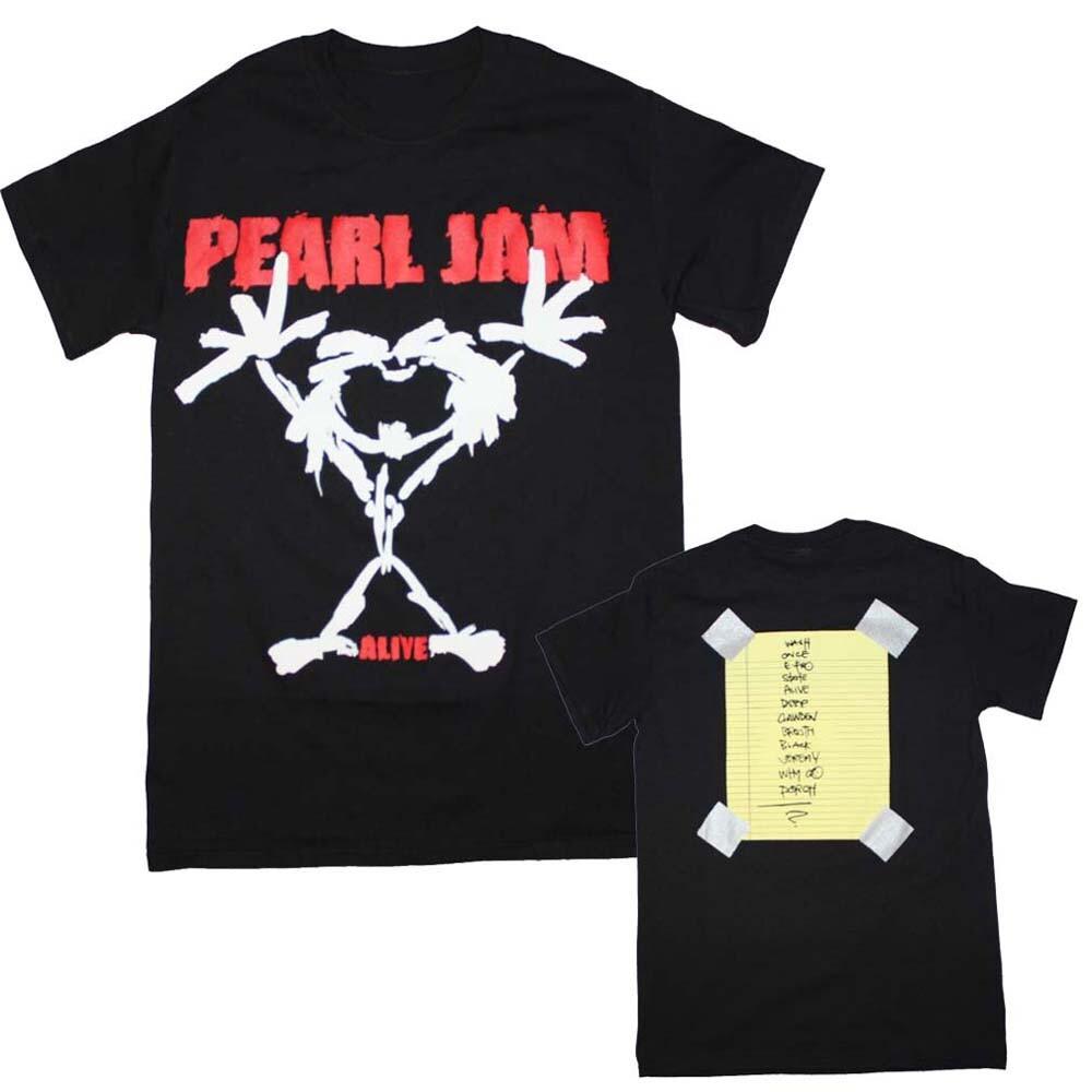 New Authentic Pearl Jam Stickman Alive Album Grunge Band Lightweight TShirt Unisex T-Shirt S