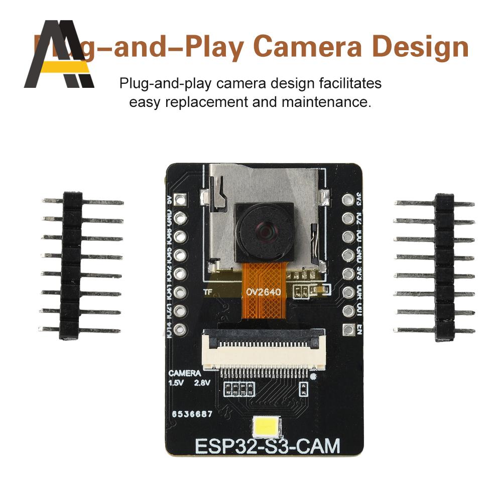 ESP32 S3 CAM OV2640 Модуль камеры ESP32-S3 WiFi Bluetooth Плата разработки Модуль распознавания изображений Type-C