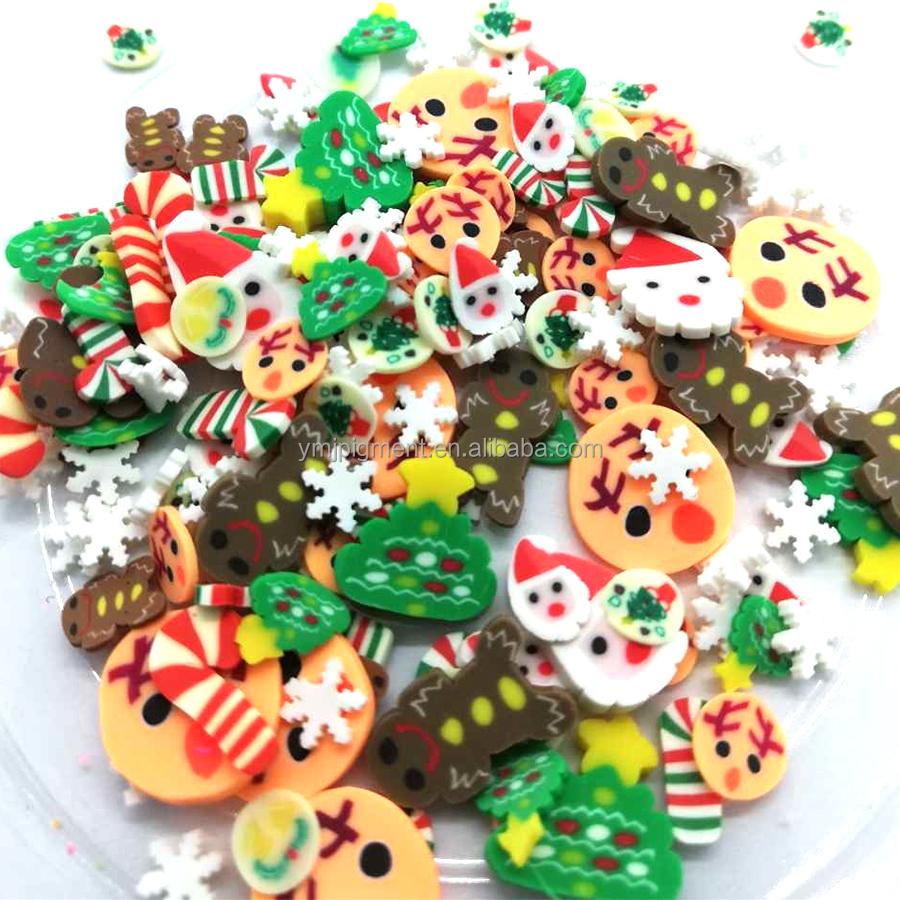 5mm Fruits Shape Christmas Halloween Sprinkles Polymer Clay Slices for Nail Slime Epoxy Resin Craft Diy