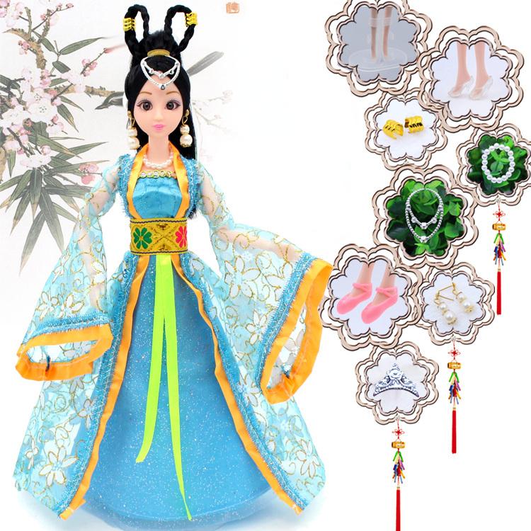 30CM Movabil 12Jointed Papusa Fete Jucarie 3D Big Eyes BJD Printesa Tinute Complete Rochii Colectie Cadou Papusa Copii