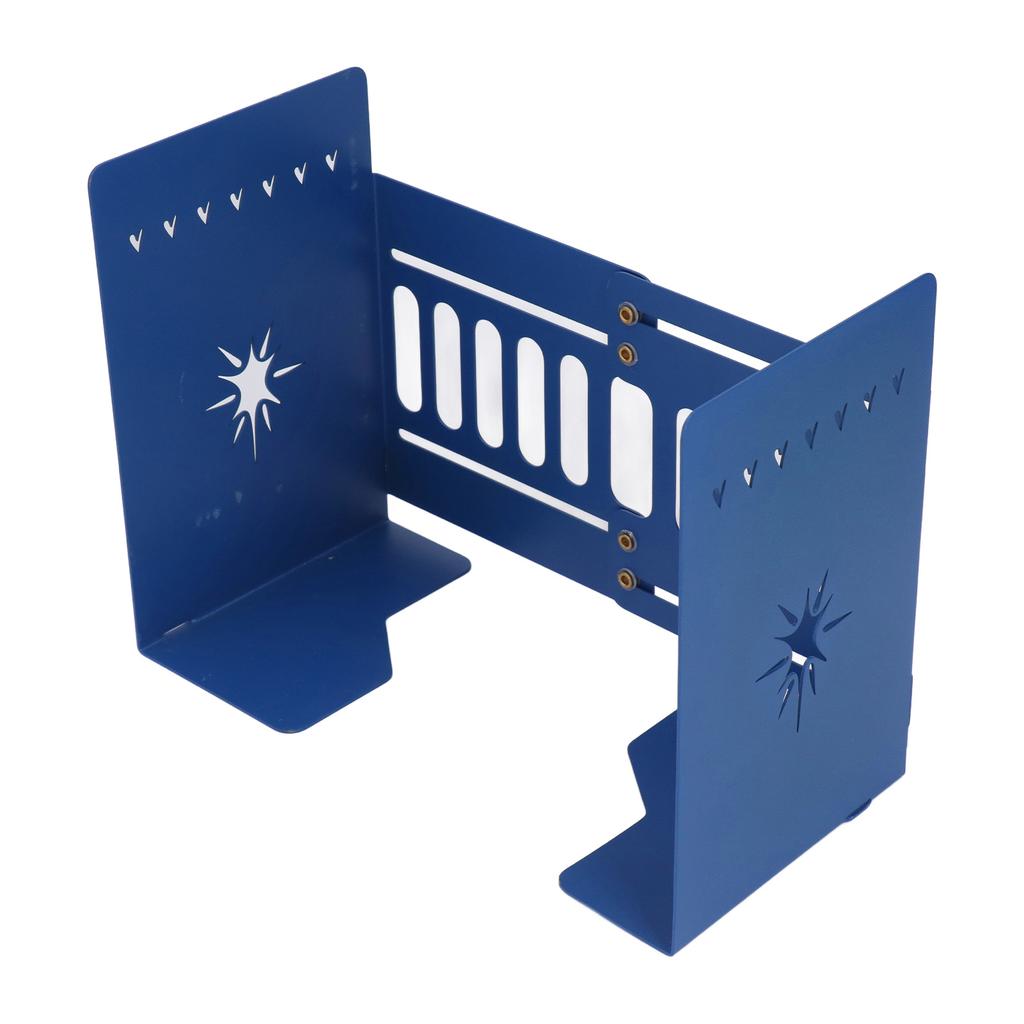 4pcs Bookends Slim Retractable Metal Desktop Book Stand Book Storage Folder Bookend Support for