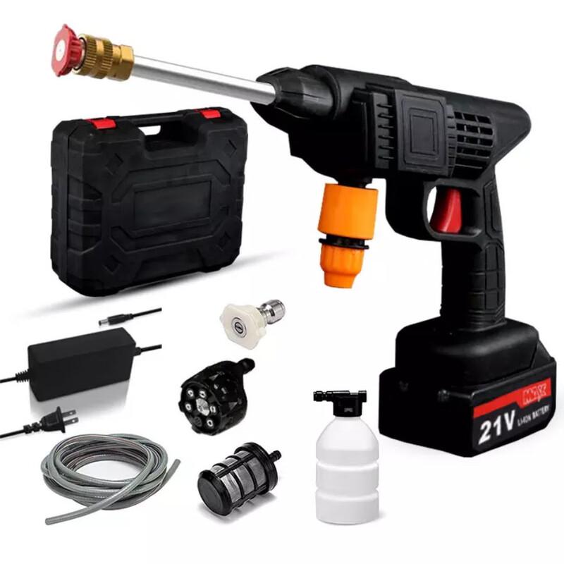 21V Cordless Portable High-Pressure Car Wash & Irrigation Gun CN plug (adapter included)