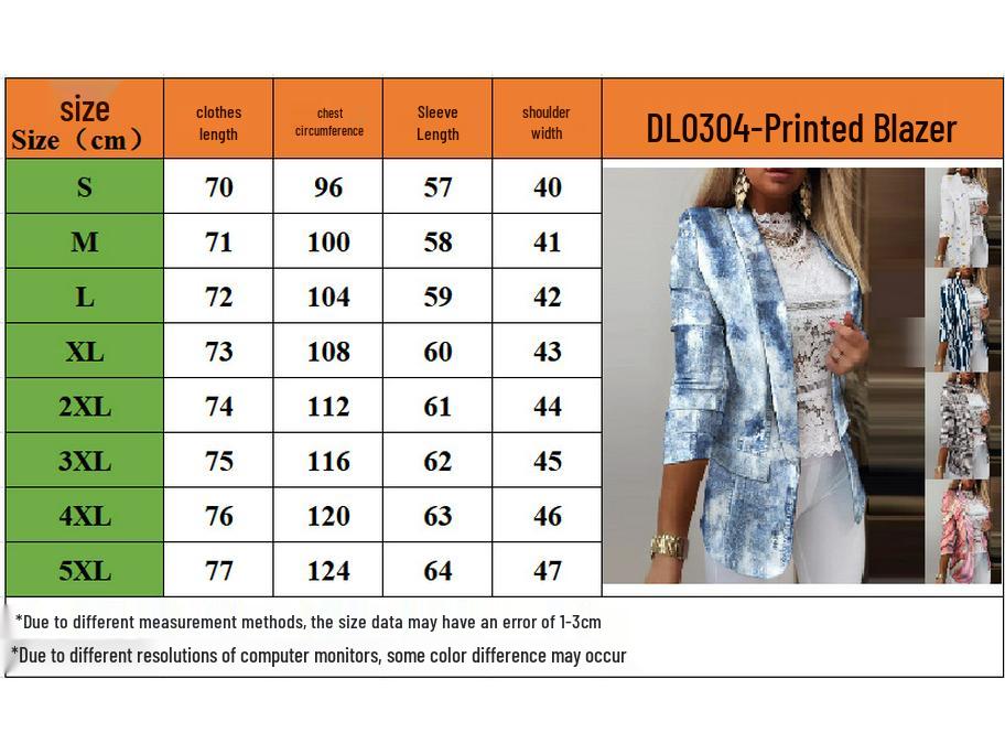 Autumn/Winter 2021 Women's Gradient OL Slimming Long Sleeve Blazer