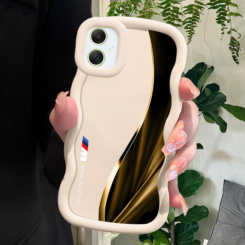 Modische, weiche Telefonabdeckung für Samsung Galaxy A52 A73 A12 S24 Ultra 5G S23 S22 S21 S20 FE Wave Edge Stoßfeste Schutzhülle aus Gummi