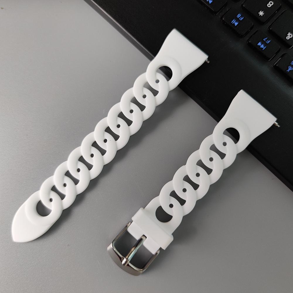 

20mm/22mm Silicone band For Amazfit bip/6/5/GTR 4/3 Pro 42mm/47mm/GTR2/stratos 2/3 Watch Bracelet Amazfit GTS 4/2/2e Mini straps 20mm watch band белый