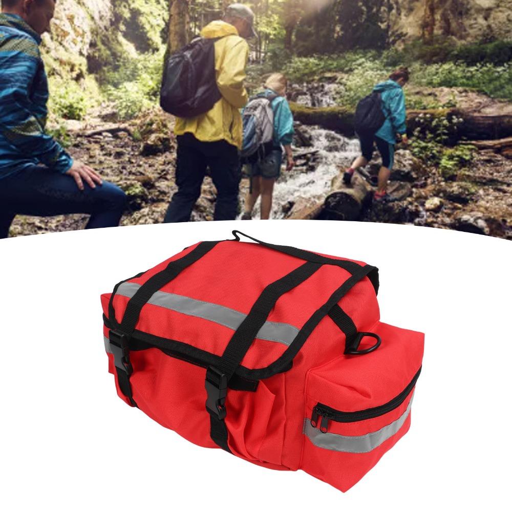 Large Capacity First Responder Bag Reflective Striping Fire Gear Bag Durable Emergency Bag Hiking