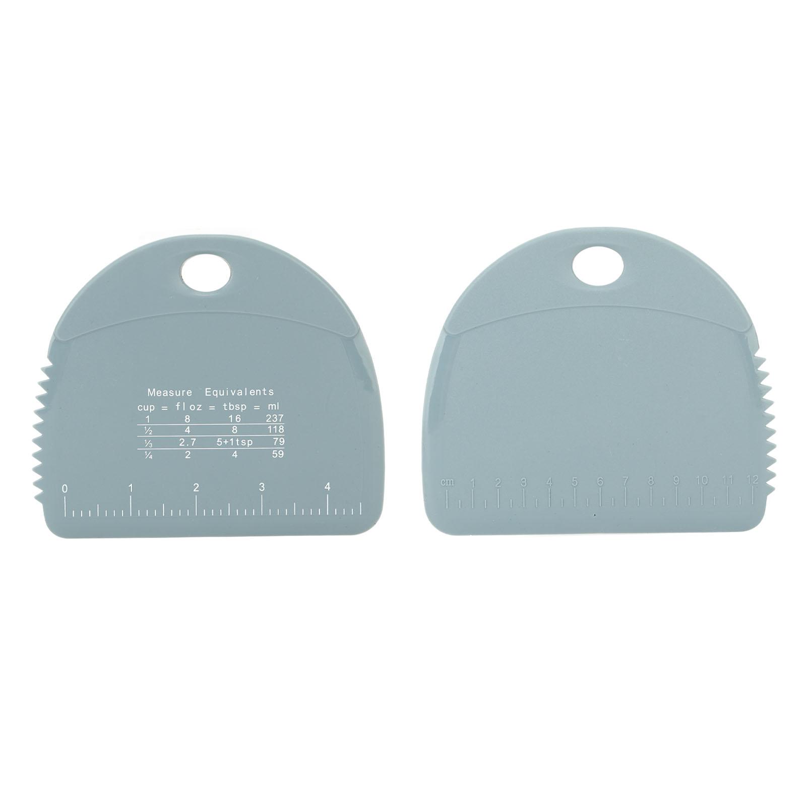 Скребок для теста Пищевой силиконовый нож для теста Настольный скребок Универсальный резак для торта и пиццы С мерной шкалой