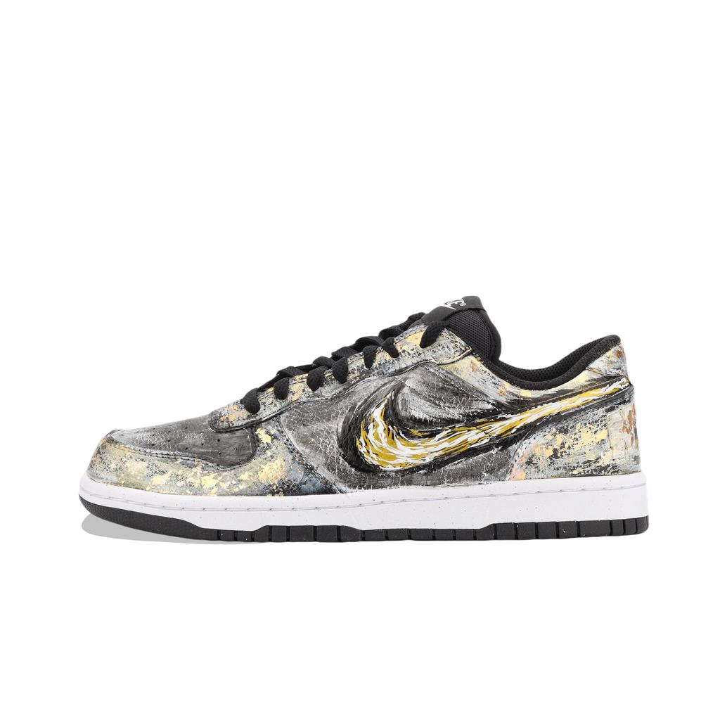 Nike Big Jiangjin Moon, Shopping Bag Abrasion Resistant Low top Skateboard Shoes Unisex Black Gold 355152-016(Team1390-)