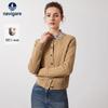 Damen Grobstrick Woll Cardigan