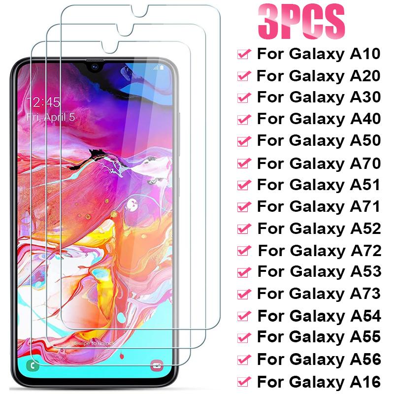 

Закаленное стекло для Samsung Galaxy A50 A70 A40 A30S A20E A10 Защитная пленка для экрана для Samsung A51 A71 A52S A72 A53 A73 A54 A55 A56 For Samsung A35 5G чистый