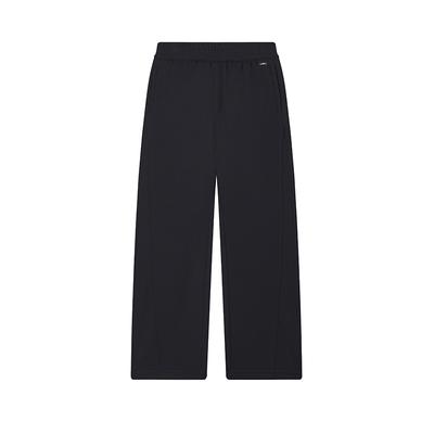 White Series Stretch Twill Soft Durable Breathable Simple Fashion Versatile Straight Leg Knit Sports Pants Women Pants F11W523601F-NV