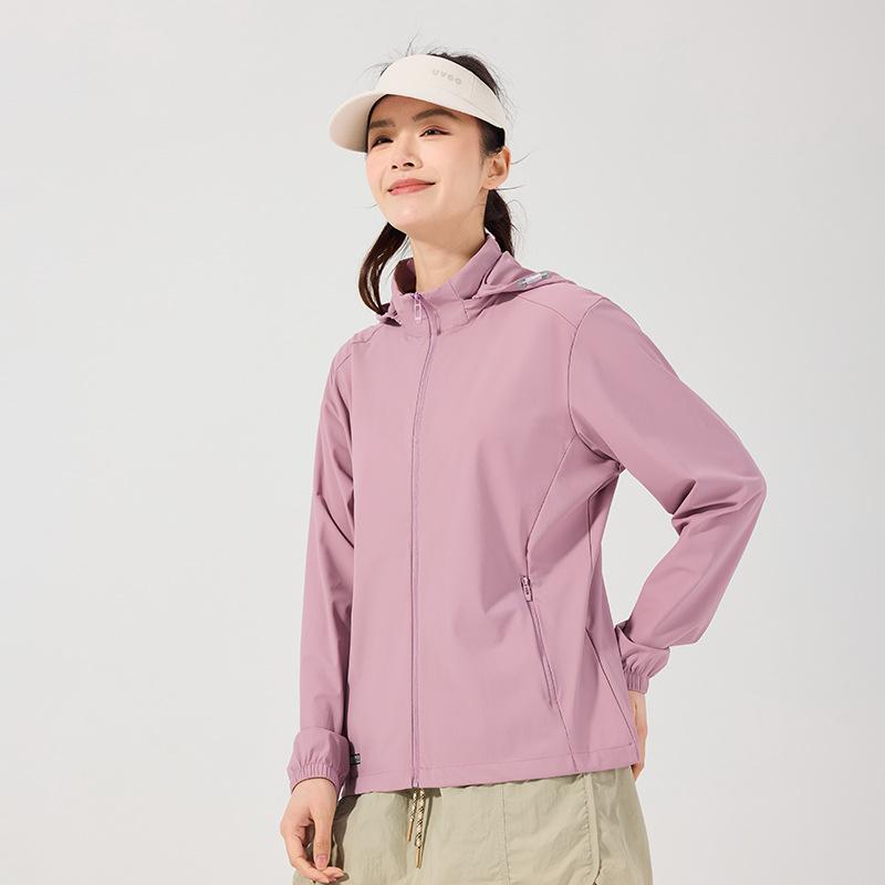 Ice silk UPF10 + sunscreen clothing women's summer UV protection light and breathable cool outdoor sunscreen clothing jacket