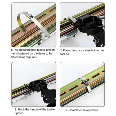Multipurpose Automatic Zips Tensioning Tool Cable Tie Plier Guns Stainless Steel Hand Fastening Straps Cutting Wrap Tool