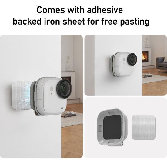 Soporte Magnético para Cámara de Acción para Insta360 GO Ultra Plegable Ajustable Soporte Magnético para Cámara Deportiva Base Accesorios para Cámara