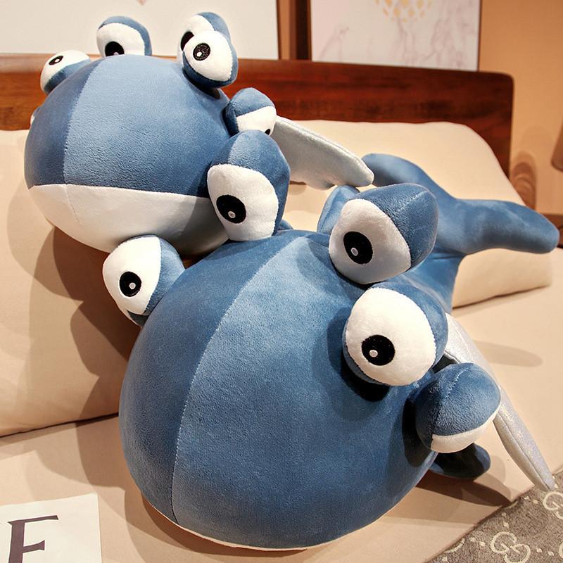 Six Spoof Eyes Flying Fish Plush Toy Cartoon Home Decoration Photo Doll Props