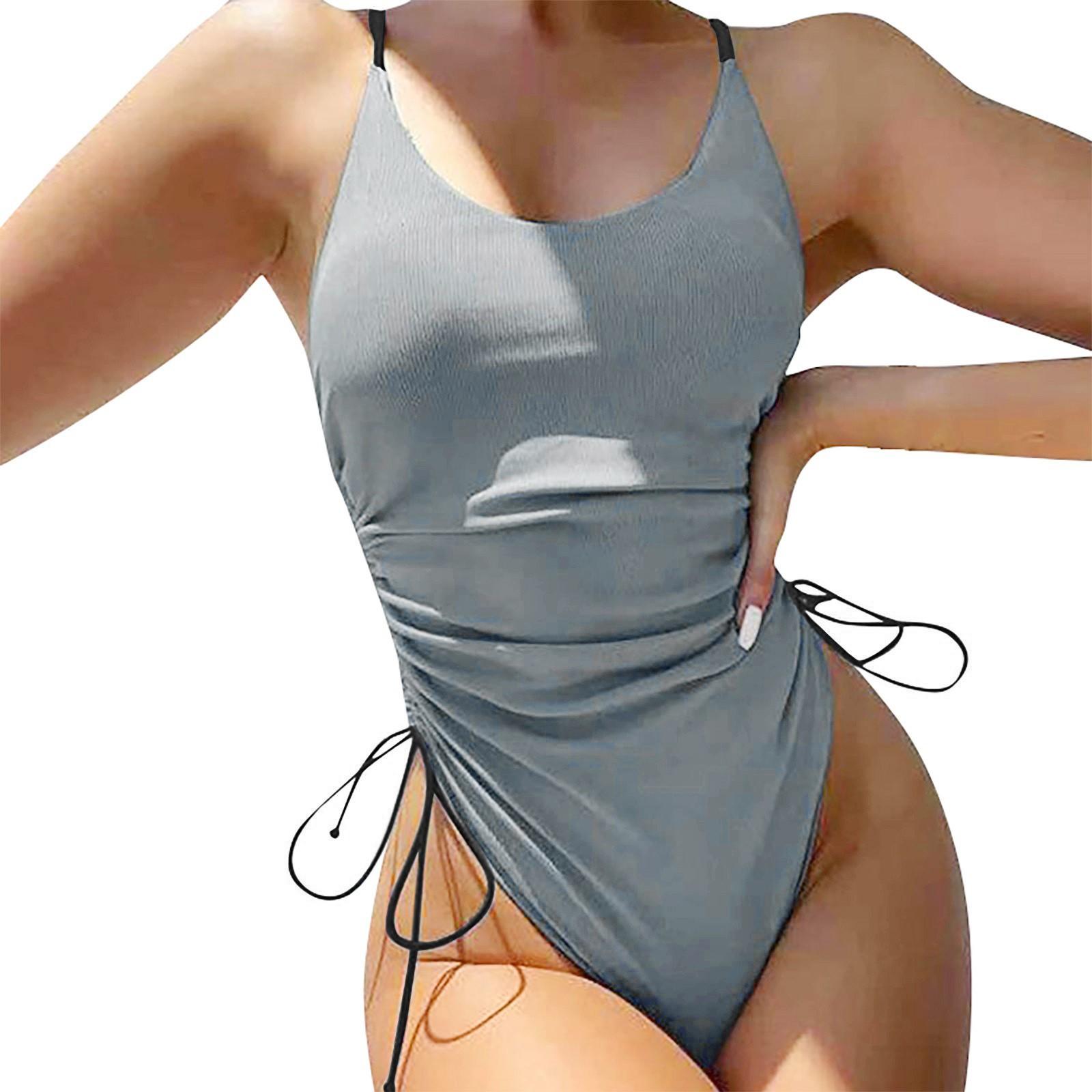 

Женская летняя мода, европейский и американский сексуальный купальник-бикини на бретельках XL небесно-голубой