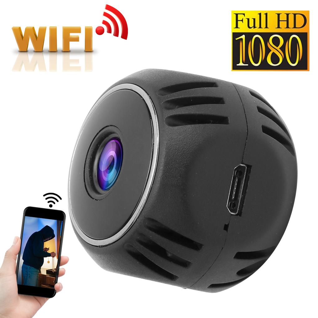 1080P WIFI Minikamera Fjernstyrt PIR Foto Videoopptak Nattsyn Hjemmeovervåking