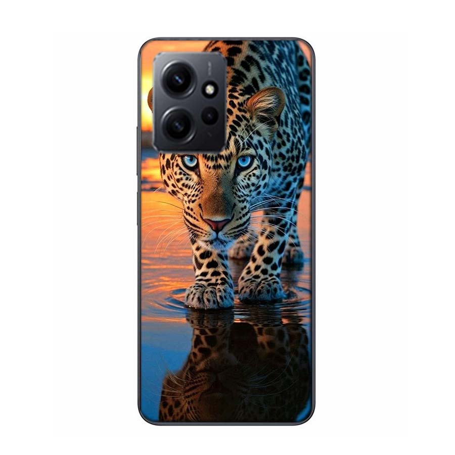 Majestätisches Leoparden-Handyhülle Für Redmi 12 13C 12C 15C 9 10 10C Note 13 Pro Plus 14 15 Pro 9T 9C 9A TPU Weiche Hülle Klare Handyhülle