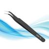 2PCS ESD 15 Anti Static Precision Tweezers Stainless Steel Curved Tweezers Maintenance Tools(Edd 15 (Curved ) )