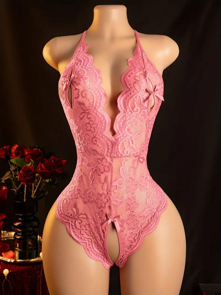 Porn Babydoll Exotic Costume Sleeveless Sexy Women Open Bra Crotchless Sex Underwear Dress Lace Sexy Bodysuit Lingerie