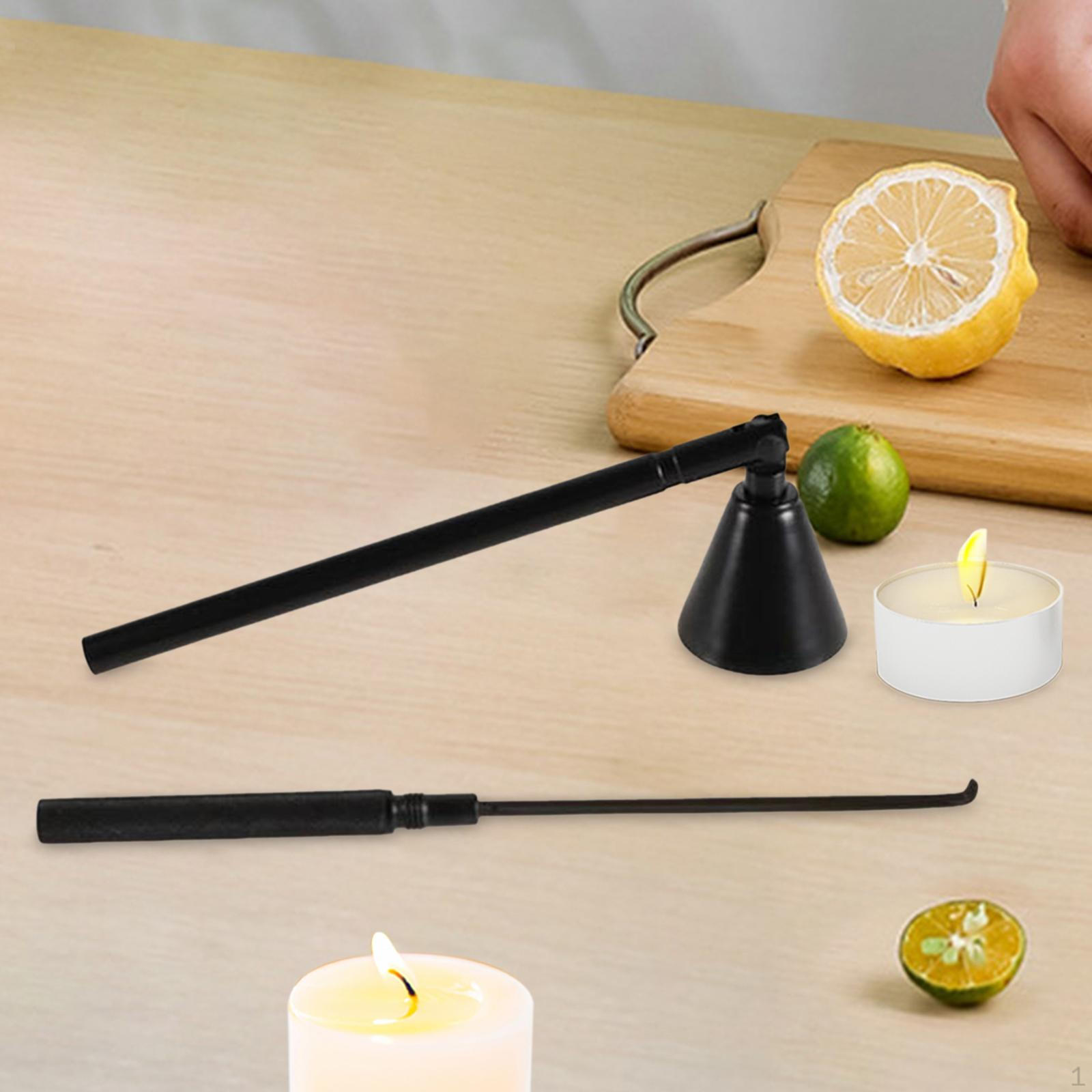 Candle Extinguisher Wick Cover Hook Trimmer Accessories Black