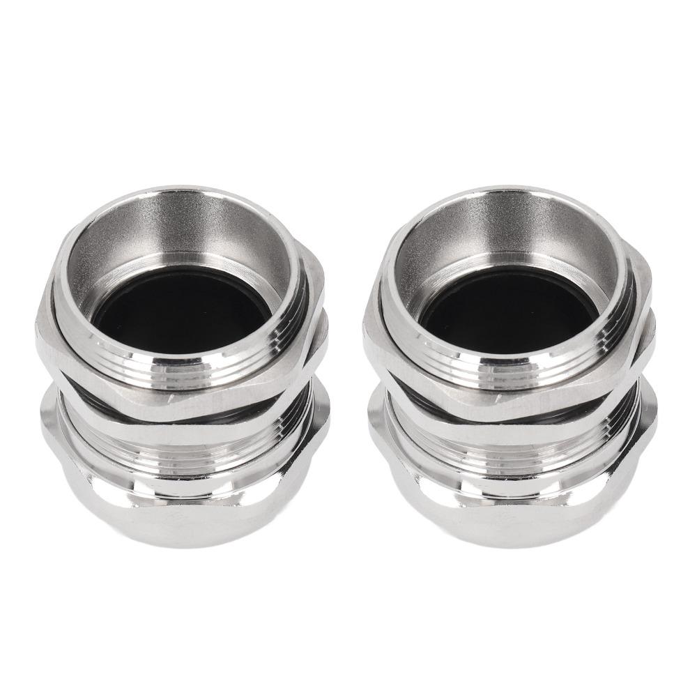 2PCS Waterproof Cable Gland M32 Cord Grip Connectors Durable Wire Connector  Lighting Applications
