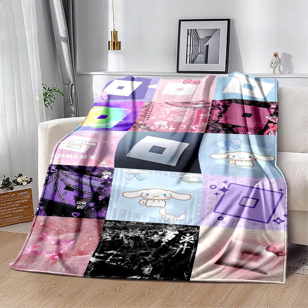 Roblox 392 Blanket Warmthful Decor Great for Sofa Bedding Bed Four Seasons Multipurpose Warmthful Decor Birthday Christmas Gift Blanket