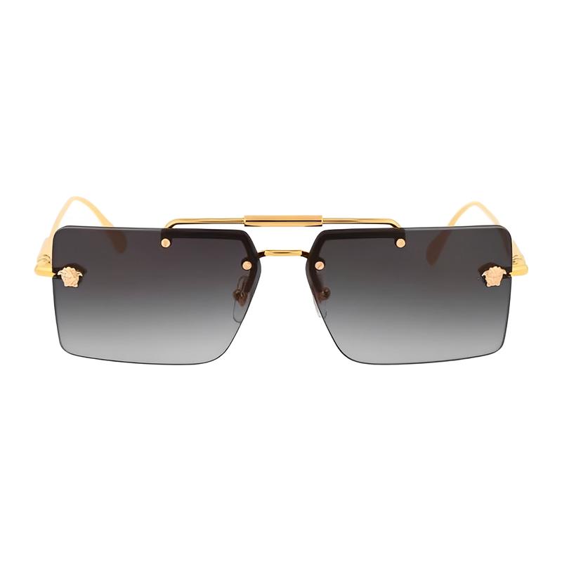 Versace Fashionable and versatile alloy frame pilot style sunglasses women's gold 4131866 0VE224510028G-gold 60